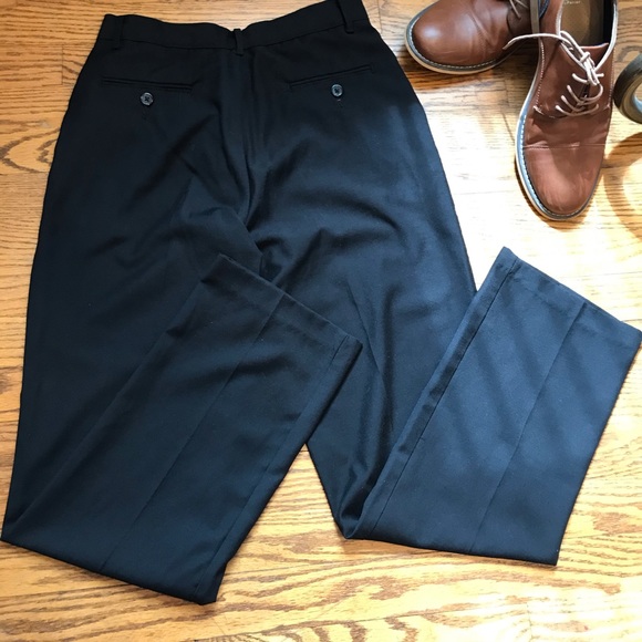 Izod Black Dress Pants Boys 18-20 - Picture 2 of 2